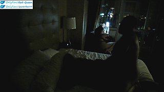 Cuckquean Wife Watches and Films From the Hotel Cuck Chair as Her Husband Fucks a Girl He Found in Las Vegas on Vacation