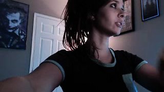 Cute amateur webcam teen girl toying pussy on webcam