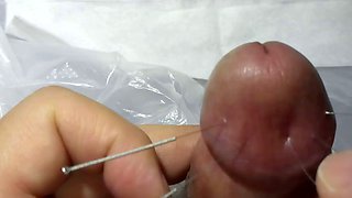 CBT needling penis