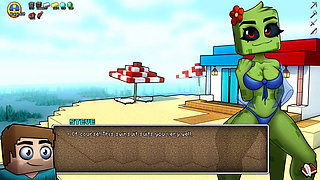 Minecraft Horny Craft - Part 20 - Creeper Sexy Swinsuit Boobs by Loveskysanhentai