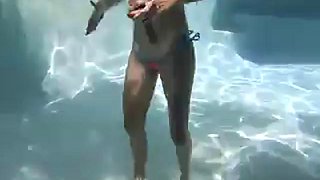 Underwear underwater