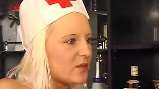 Masked Dude Rocks Hot Blonde German Nurse With Blonde Nurse