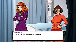 Busty anime babe in a tiny bikini getting steamy with cartoon sex