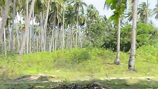 Petplay BDSM Voyeurism Outdoor Thailand - Submissive Tied to a Tree, Peeing in Front of Voyeurs