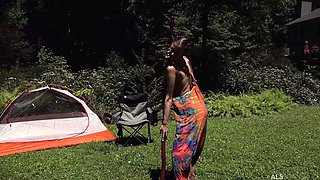 Nude teen solo exciting outdoor movie