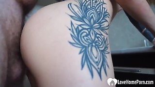 Filthy Step Sis Begs For A Swift Kitchen Cock Pounding