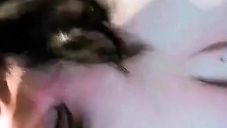 Hairy Girl Fucks Her Monster Dildo