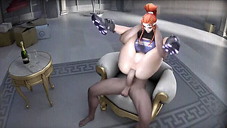 Madruga3d Intense Hardcore Anal Sex: Curvy White Girl Rides Massive Monster Cock with Sweet, Spicy Pleasure