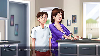 new step mom and step son  make amazing seen in summertime saga part 5