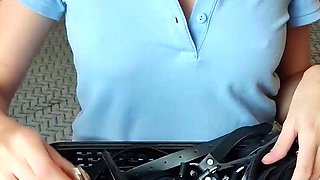 Big boobs webcam slut toys her asshole