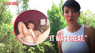 Ersties - Sexy Brunette Paula V Uses a Big Dildo To Get Herself Off
