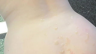 Scottish BBW Takes a Huge Load All Over Her Big Ass and Pussy From a BBC