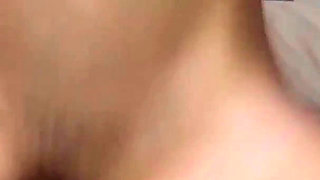 Very Skinny Petite Girl Tears Her Pussy Apart with a Big Dildo