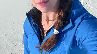 Walking on the Beach Calls for a Quick Orgasm!