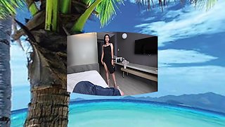 Classy Asian Lady at the Beach Ends up in Porn