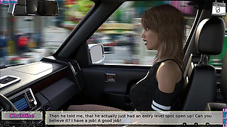 19 Years Old Teen Christine Going Office with Her Step Uncle After Shopping Outfits