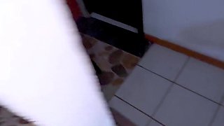 Booty stepsis begs for cock after workout - POV