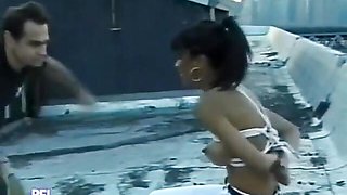 Outdoor rude humiliation