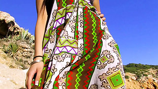 Big Ass Latina Outdoor Fuck with Oldia Paris and Karmen Diaz