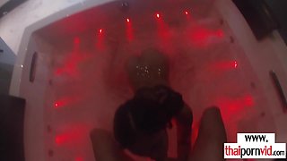 Thai eighteen years old enjoying a male pole in the jacuzzi