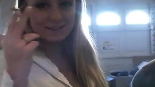 Hot teen slut Andi smoking