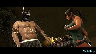 Horny Lara fucks the longest monster cock in the world - Extreme 3D