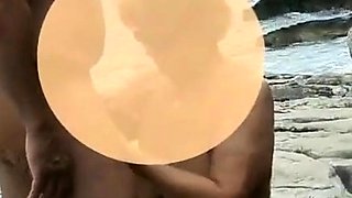 Mature Couple's Beach Adventure