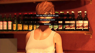 Uniform to Work in Hope: Showing My Small Teen Tits to African Black Guy James