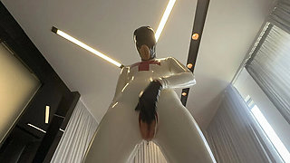 Hot Latex Nurse Natallien Dominates in BDSM Teaser - Femdom Handjob & Facesitting