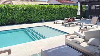 Ebony bombshell hot POV video