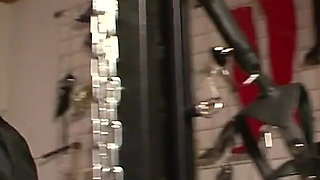 Two guys and one girl for wild BDSM