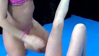 Super Hot Babes Displaying Their Wrestling Moves