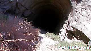 Alt slut Lolee Punk gets her ass destroyed in the nature