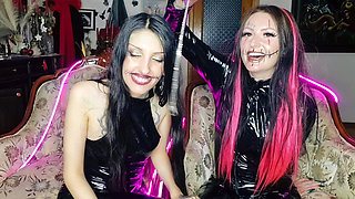 Halloween demons will brainwash you and put you completely under their control. Dominatrix Nika and DarkSpaceSolar. Mindfuck. Mi