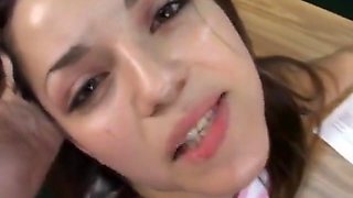 College Class Deepthroat Blowjob