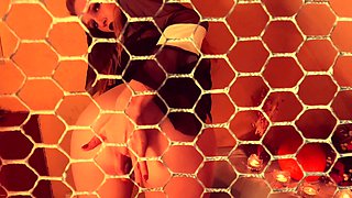 Amateur striptease and Solo masturbation