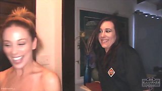 Brunette Dildo Drilling Cherie Devilles Twat!