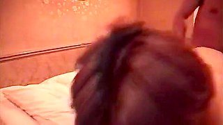 Asian slut sucking and getting fucked rough style