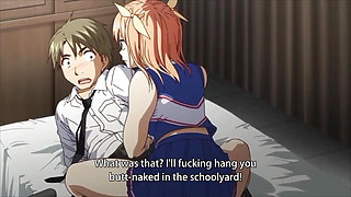 Japanese Hentai 2 girl with school boy Fuking big Cock