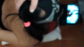 MILF in Pantyhose, Pigtails, Big Tits, Bondage Blowjob with Throatpie