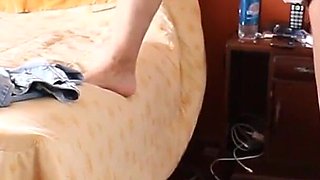 Standing up I Start Touching My Pussy Watching Them Jerk off in Front of Me