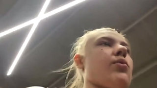 Fucking and training in the gym