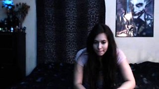 Hottest brunette solo webcam masturbation 2