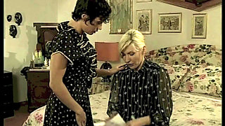 A Threesome in the Bedroom While a Couple Spies and Fuck in the Corridor