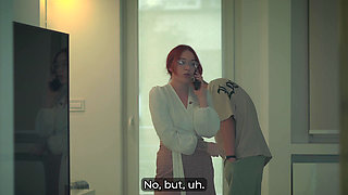 Step Mom Shares Bed with Step Son in Hotel - Creampie Shock!