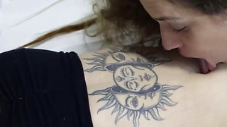 Redhead and Blonde Biting, Scratching and Licking Bellies and Belly Buttons!