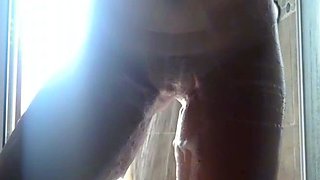 Cute amateur brunette naughty in solo jerking show on camera