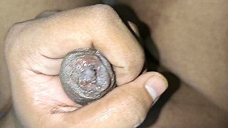 Solo masturbation of my cock and ass