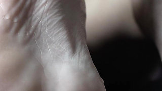 Baby Oil Covered Soles and Toes