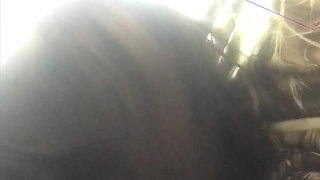 Quick Cumshot in Her Throat in an Open Field